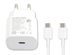 Samsung Fast Charger USB-C With Cable 100cm 15W White Original Retail Box