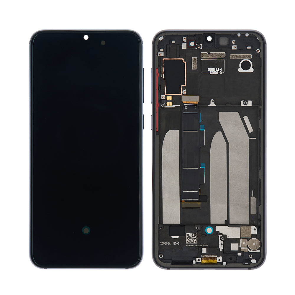 Ecrã e digitalizador Xiaomi Mi 9 SE com moldura cinzenta OEM