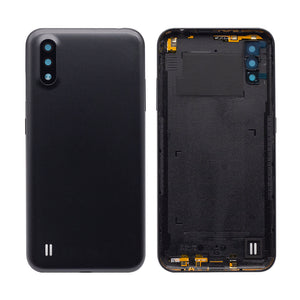 Capa traseira Samsung Galaxy A01 A015F com lente preta OEM