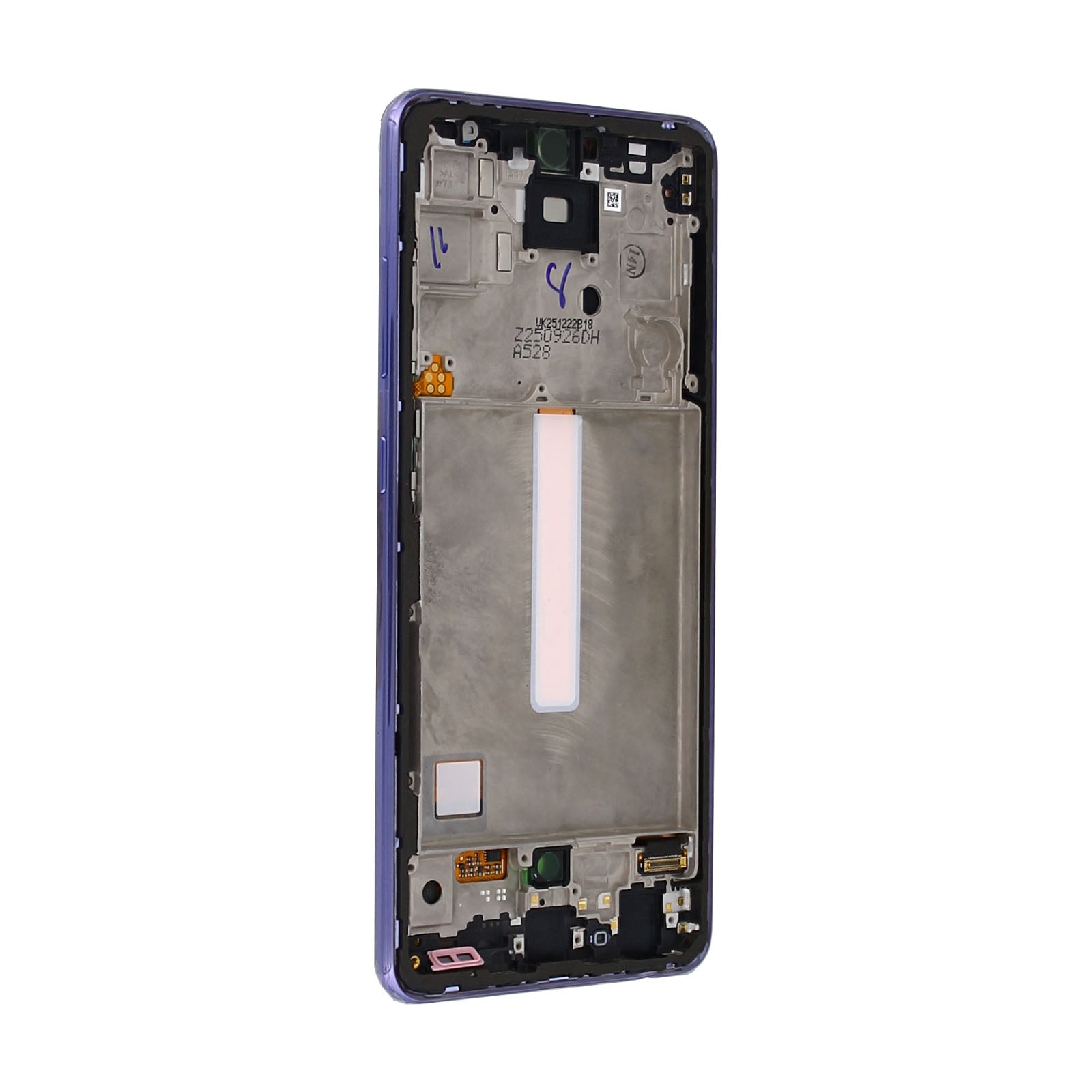 Samsung Galaxy A52 A525F, A52 5G A526B Ecrã e digitalizador com moldura Pacote de assistência violeta fantástico