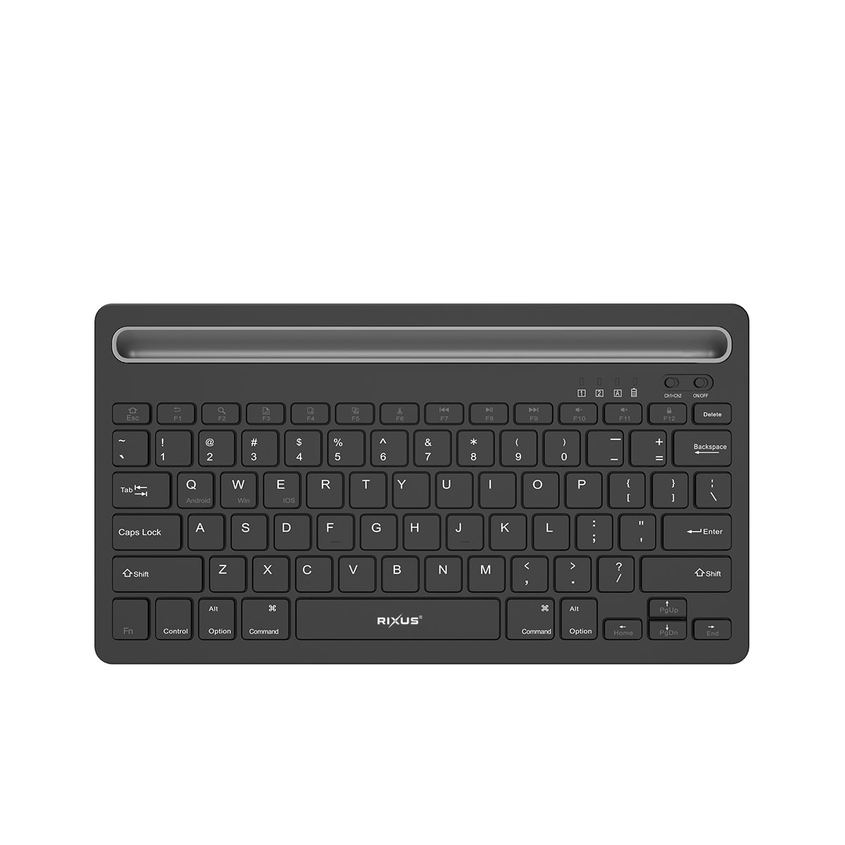 Rixus RXWK01 Teclado Bluetooth universal ultrafino e compacto