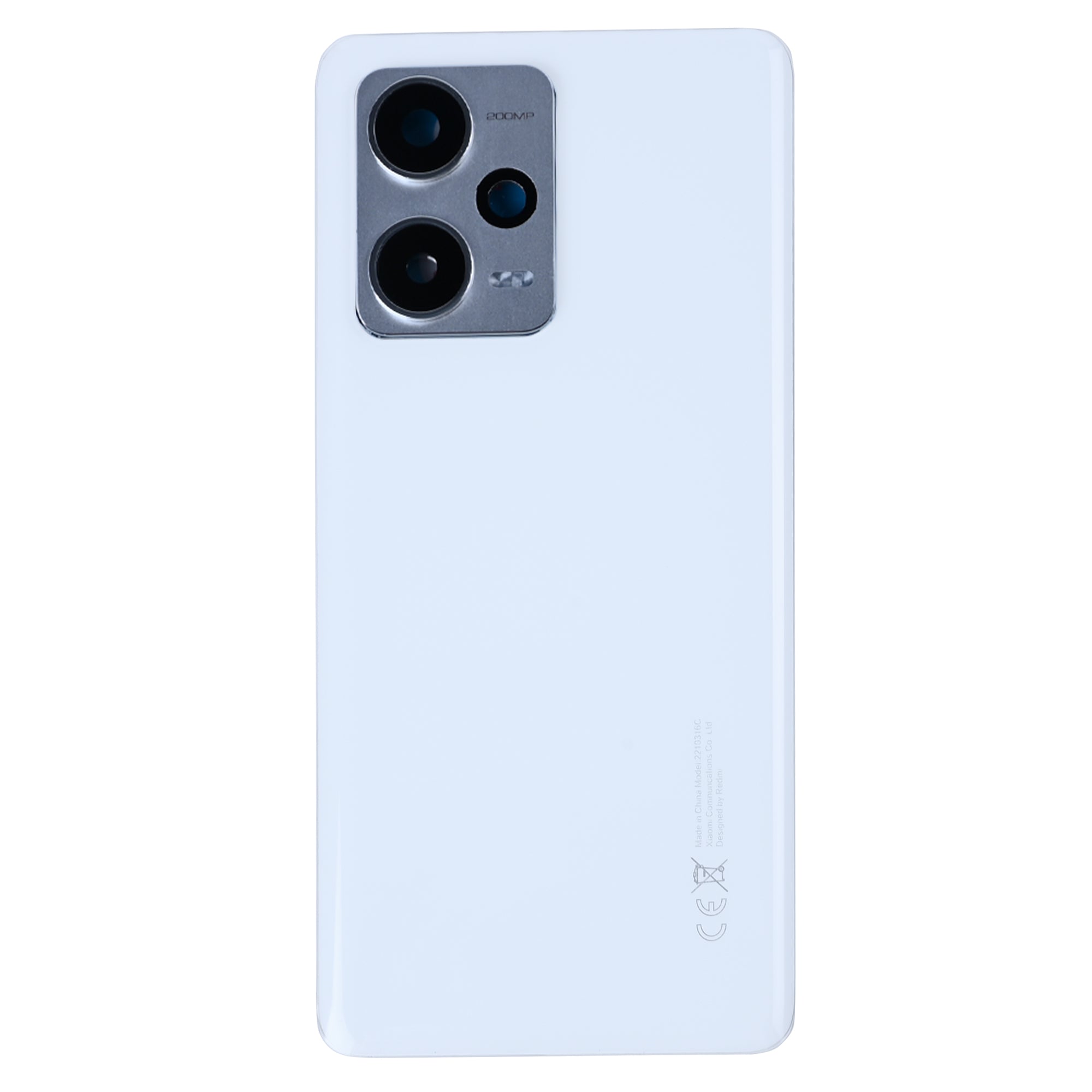 Capa traseira Xiaomi Redmi Note 12 Pro Plus 5G com lente branca OEM