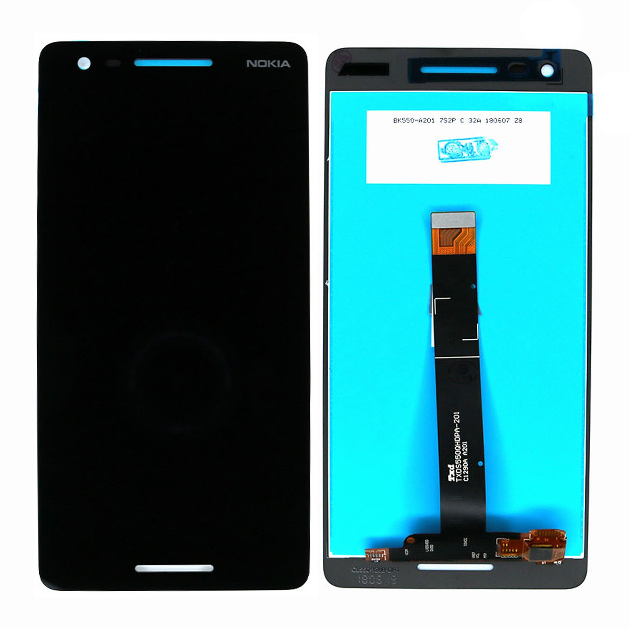 Nokia 2.1 (2018) Ecrã e digitalizador sem moldura Preto OEM