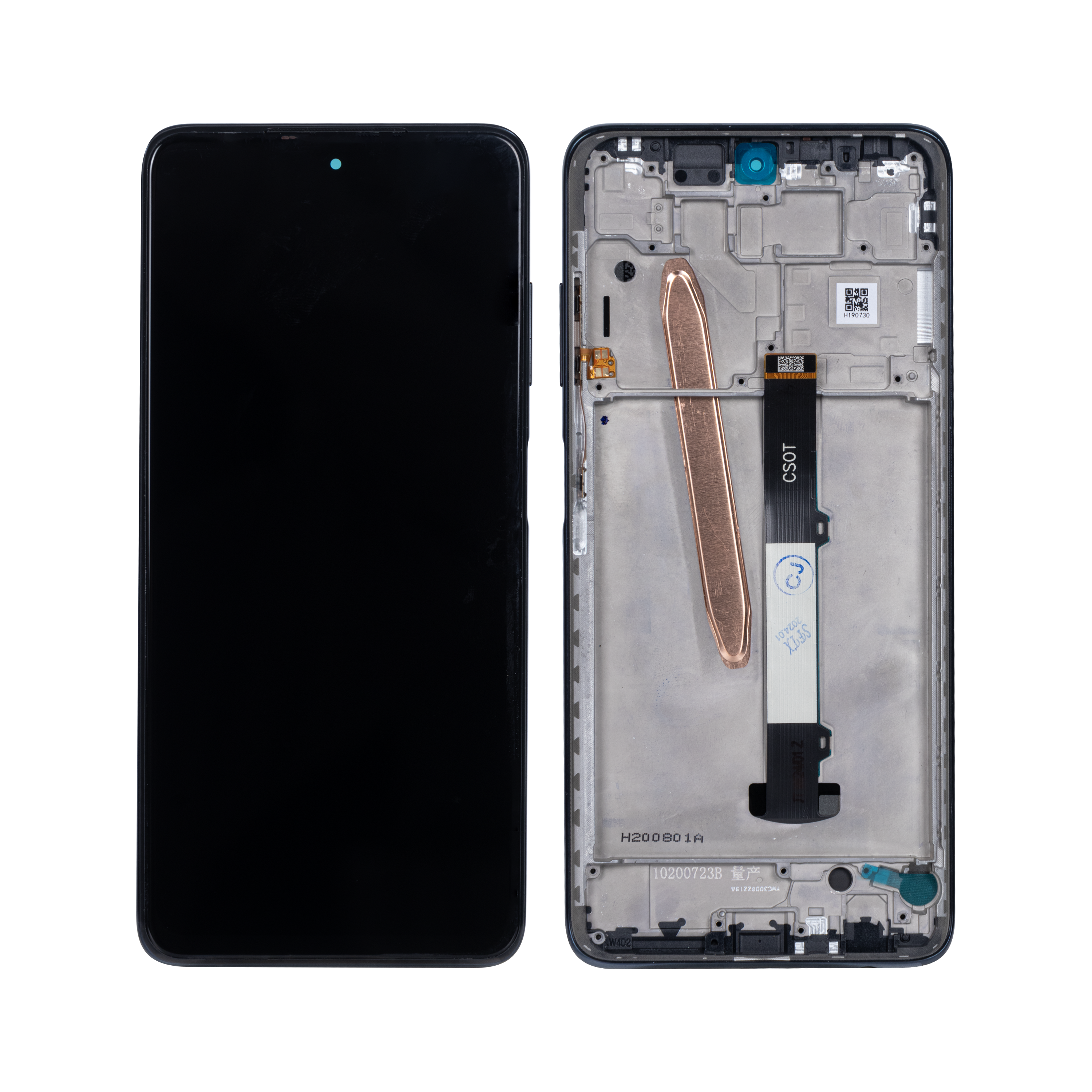 Ecrã e digitalizador Xiaomi Poco X3 Pro com moldura Phantom Black OEM