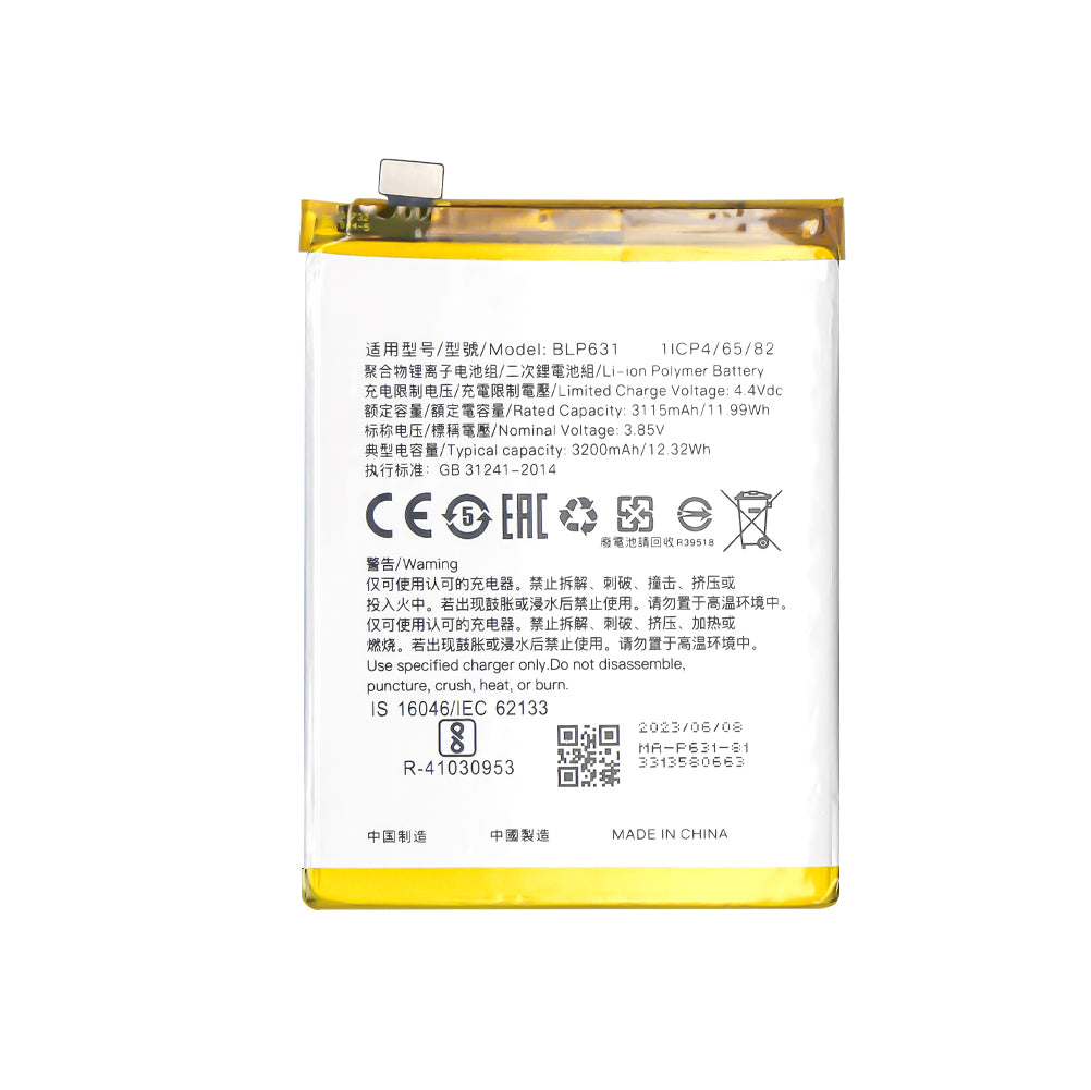 Bateria BLP631 OEM para Oppo A77, F3, F5