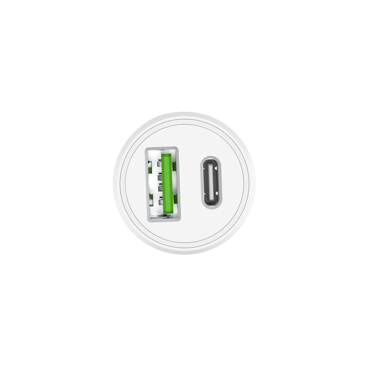 Rixus RXCC16 Fast 38W Car Adapter Dual-Port (PD+QC 3.0)