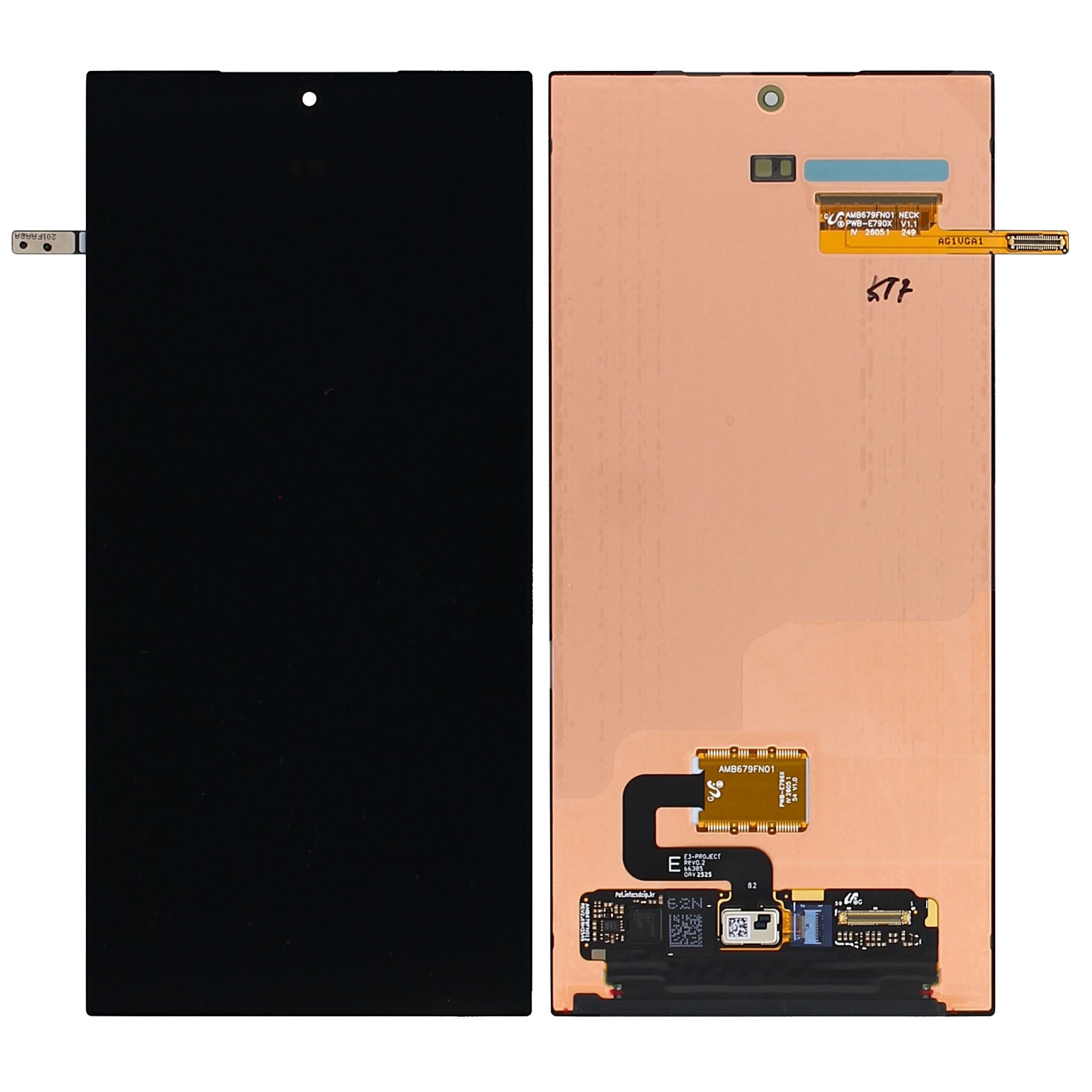 Samsung Galaxy S24 Ultra S928B Ecrã e digitalizador sem moldura Preto Pacote de serviço