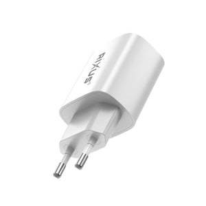 Carregador rápido adaptável Rixus RX209 USB-C 20W Branco