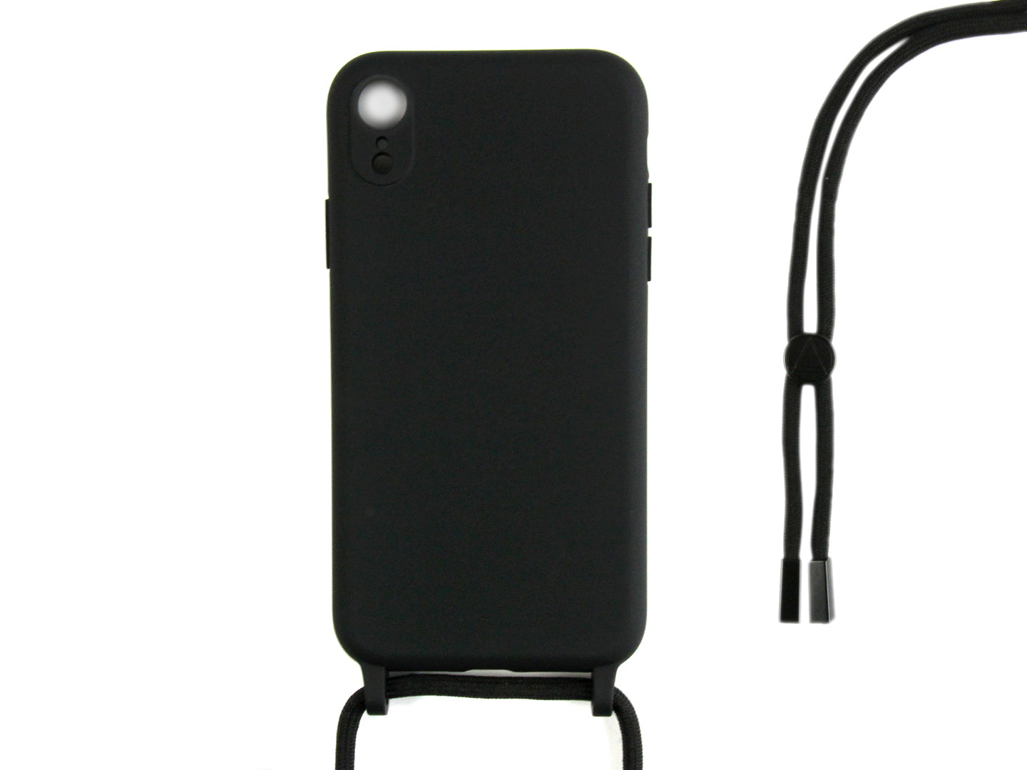 Capa TPU com fio For Apple colar da Rixus For Apple iPhone XR Preto