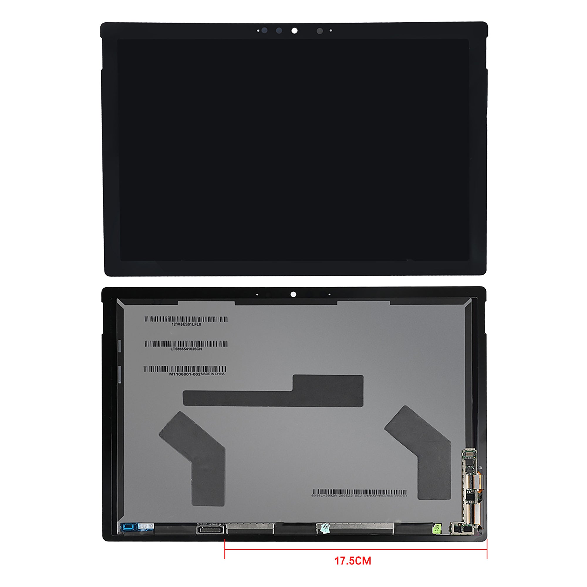 Ecrã e digitalizador Microsoft Surface Pro 7 preto com placa compatível Refurbished SMP 11007)