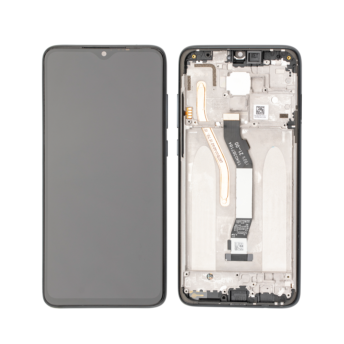 Xiaomi Redmi Note 8 Pro Ecrã e digitalizador com moldura Preto OEM