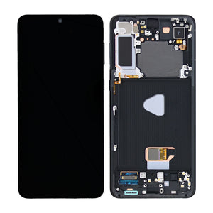 Samsung Galaxy S21 Plus 5G G996B Ecrã e digitalizador com moldura Phantom Black Service Pack