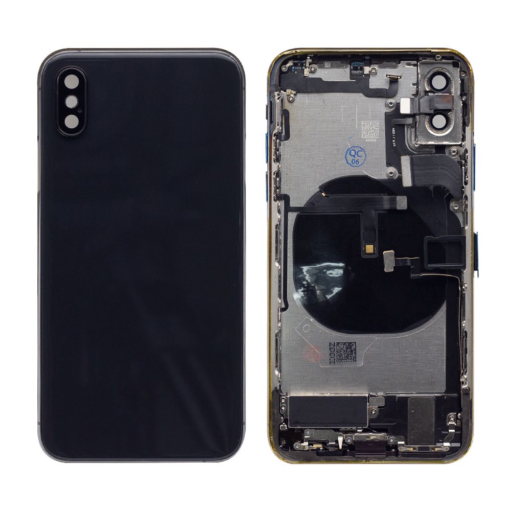 For Apple XS Carcaça com peças pequenas Preto OEM