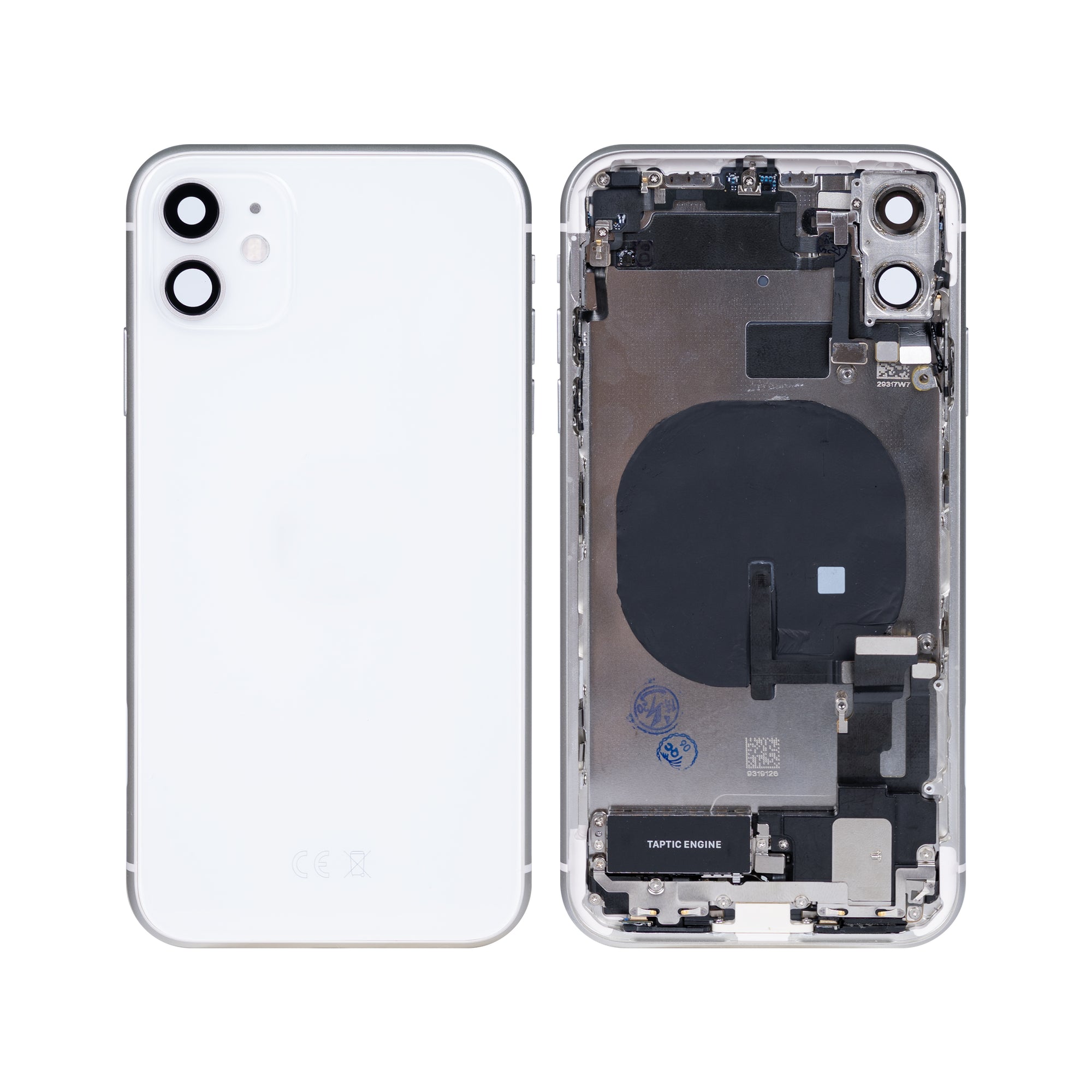 For Apple 11 Carcaça com peças pequenas Branco OEM