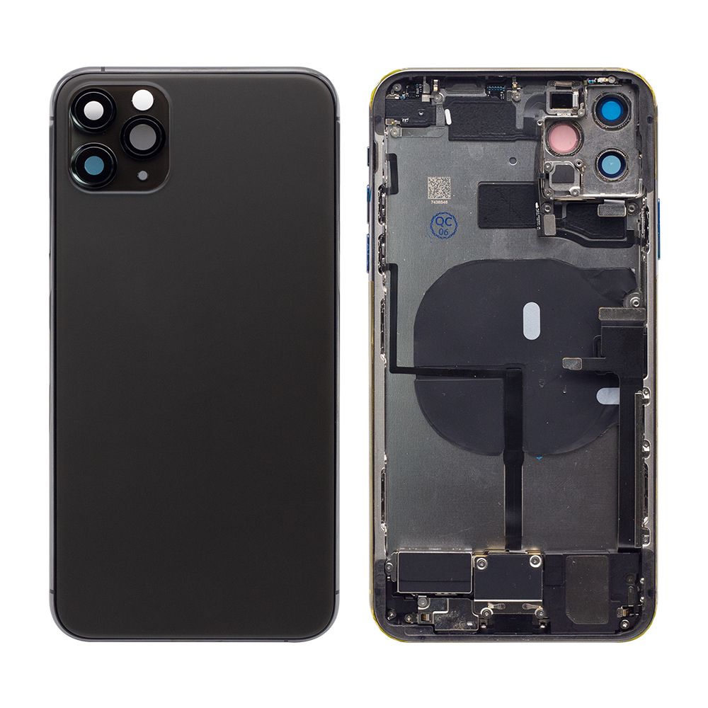 For Apple 11 Pro Max Carcaça com peças pequenas Preto OEM