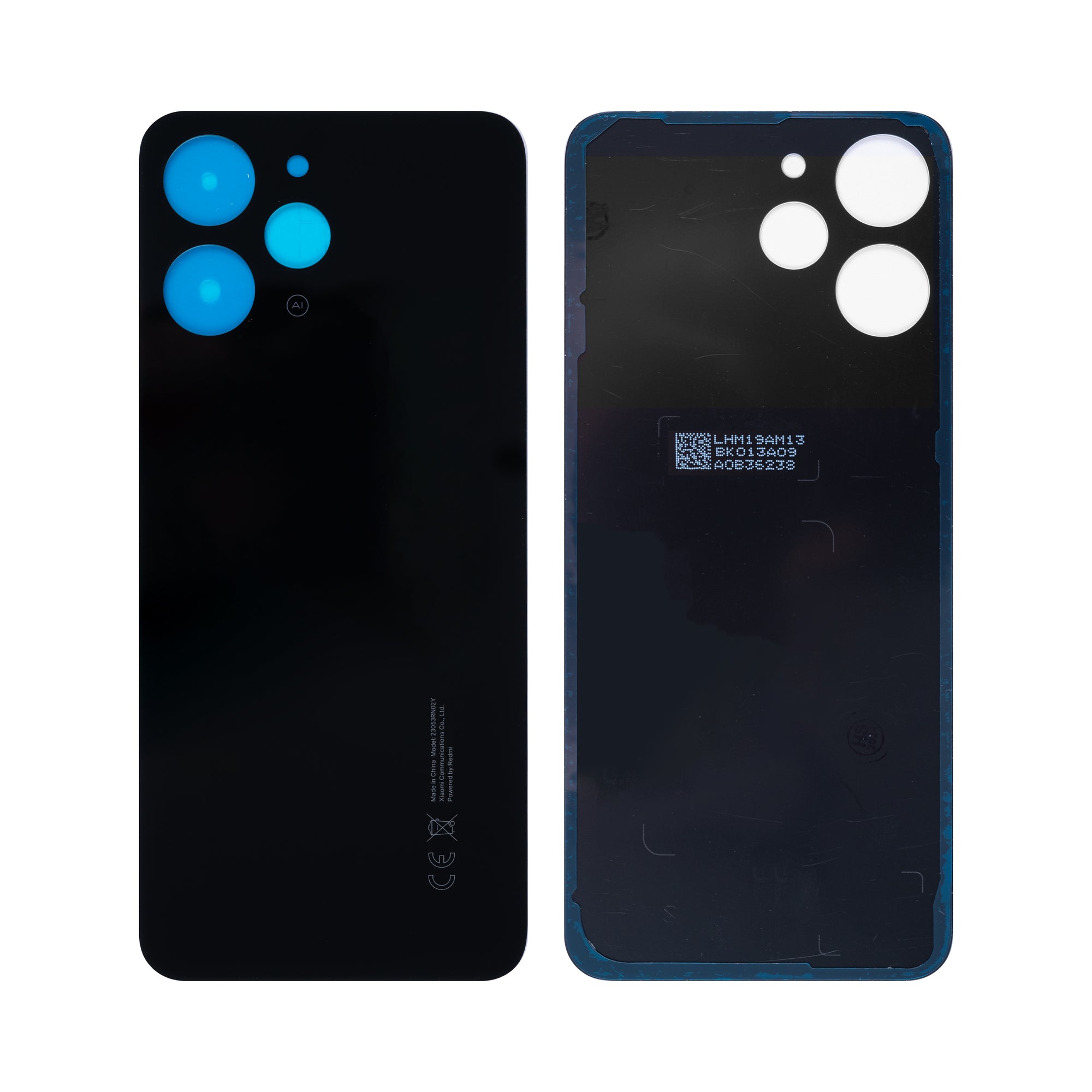 Xiaomi Redmi 12 4G Capa traseira sem lente Preto meia-noite OEM