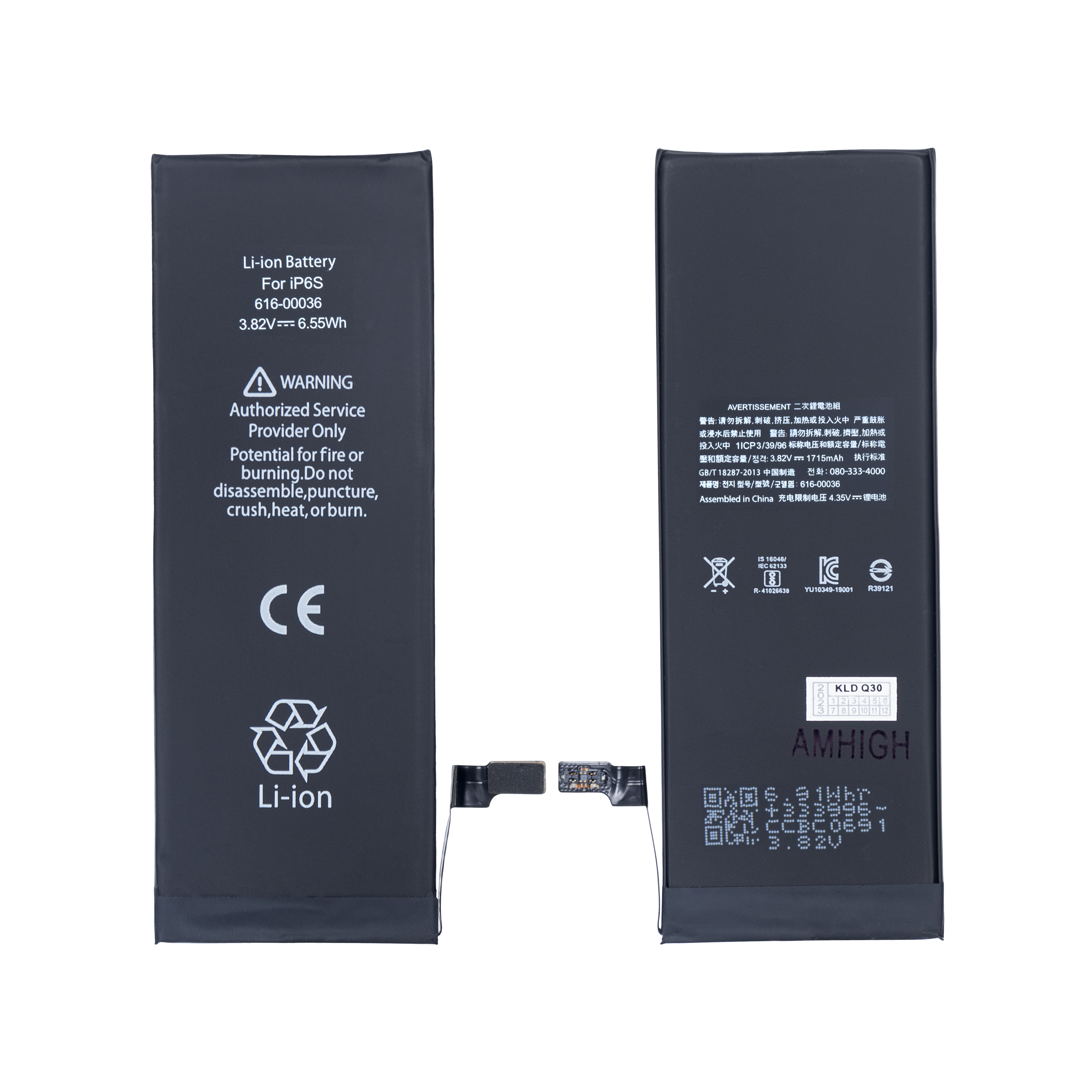 For Apple bateria For Apple 6S com chip ZY OEM