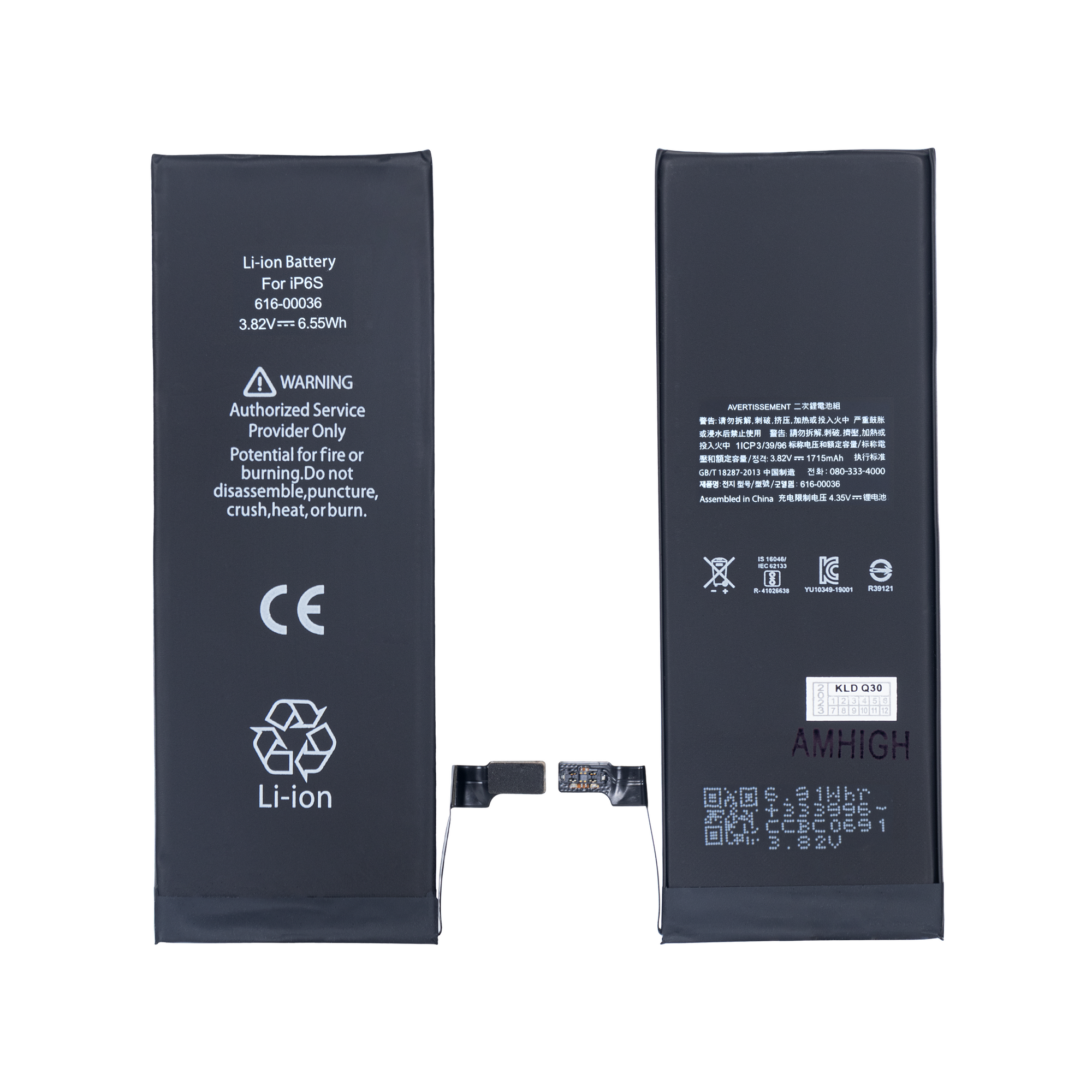 For Apple bateria For Apple 6S com chip ZY OEM