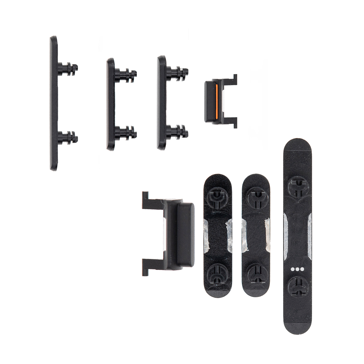 Conjunto de botões laterais For Apple XR, preto, OEM (4 unidades)