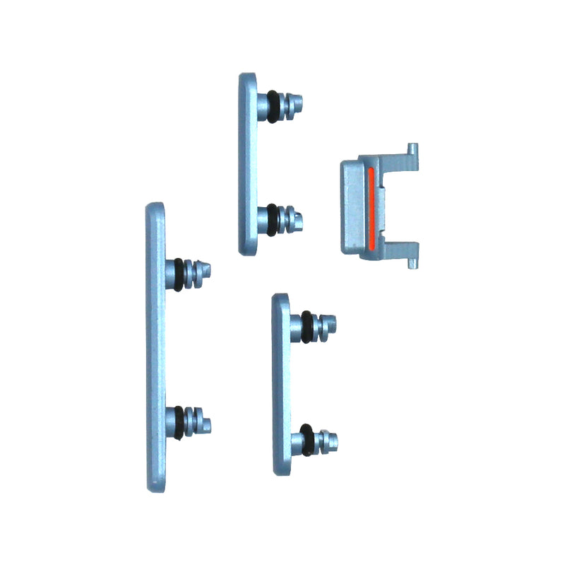 Conjunto de botões laterais For Apple XR, azul, OEM (4 unidades)