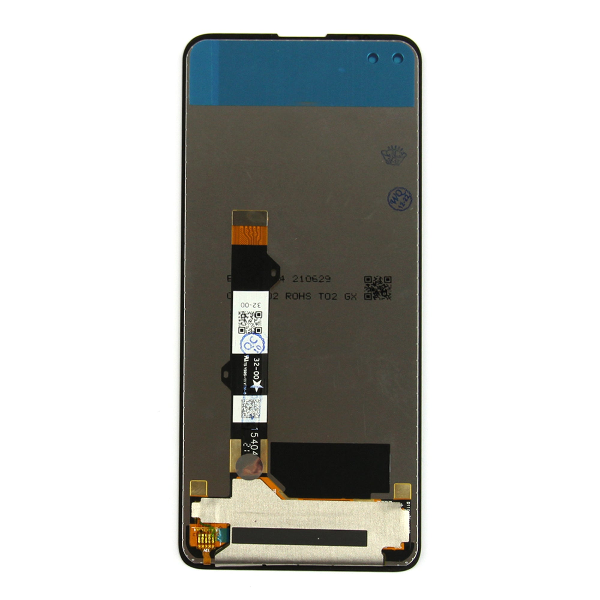 Motorola Moto G100 Ecrã e digitalizador sem moldura preto OEM
