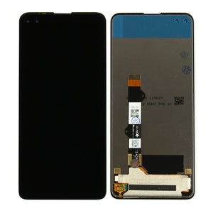 Motorola Moto G100 Ecrã e digitalizador sem moldura preto OEM