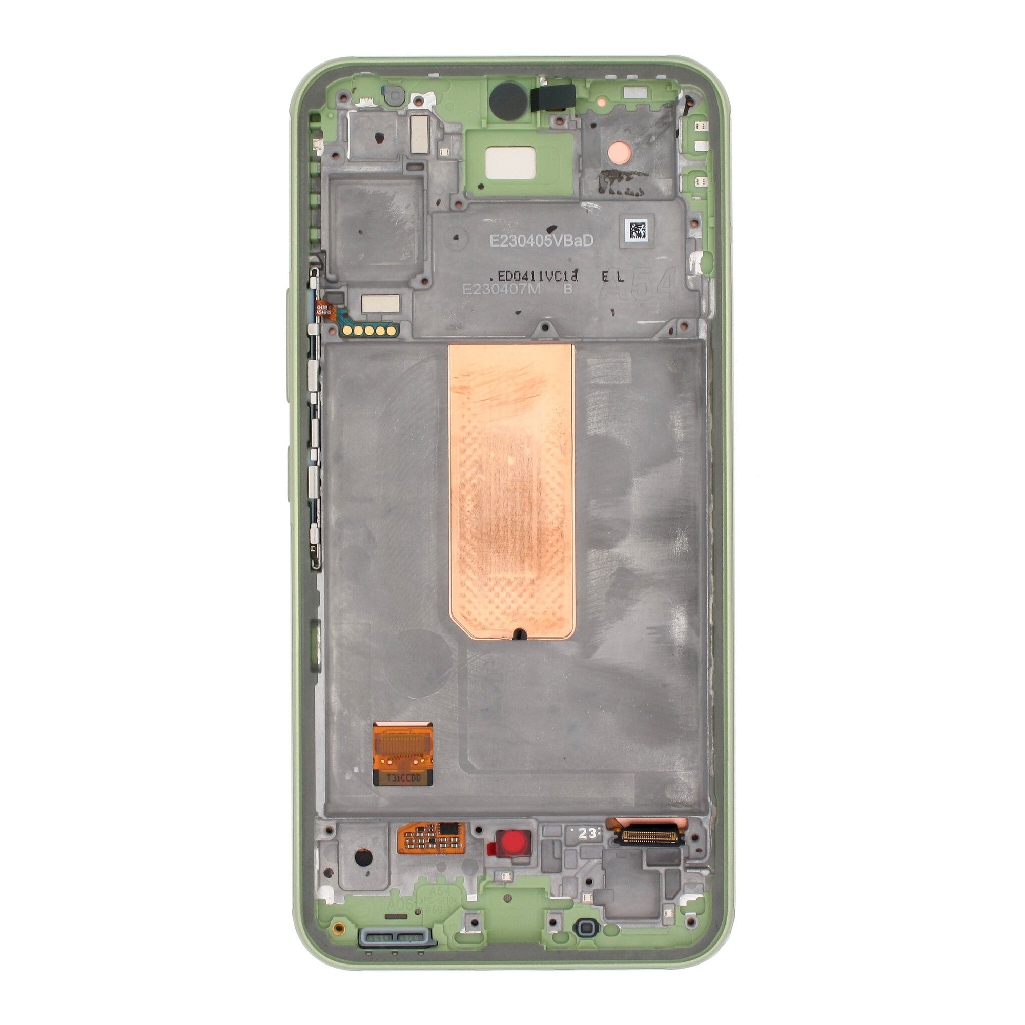 Samsung Galaxy A54 5G A546B Ecrã e digitalizador com moldura Lime Service Pack