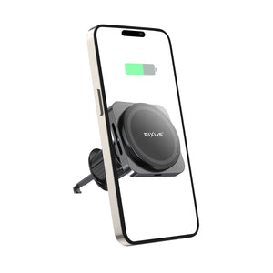 Rixus RXWC20 Wireless Car Charger For MagSafe Compatible Car Mount 15W Space Gray