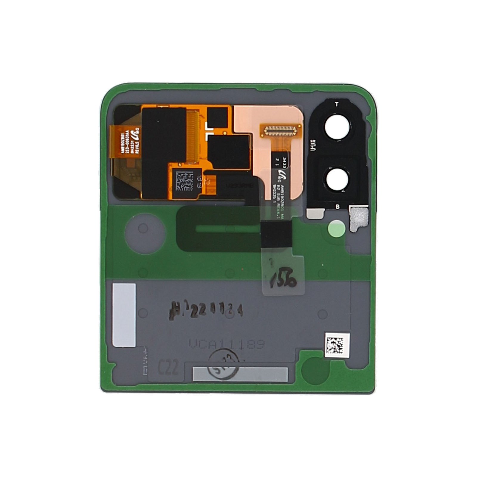 Samsung Galaxy Z Flip3 5G F711B Sub Ecrã e digitalizador Creme Service Pack