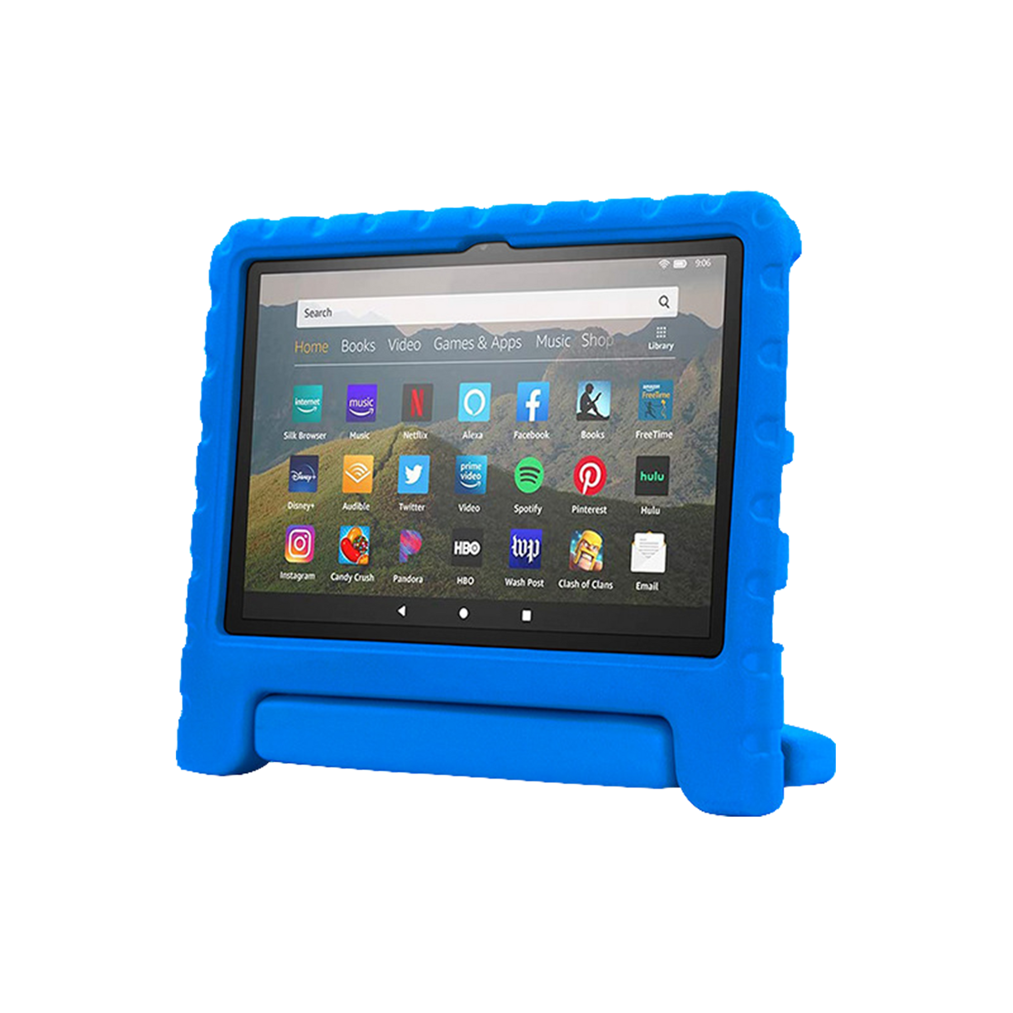 Capa para tablet Rixus RXTC06 For Apple crianças For Apple iPad Air 1 9,7 polegadas, iPad 5, iPad 2 9,7 polegadas, iPad 6, iPad Pro 9,7 polegadas, iPad 7 Azul