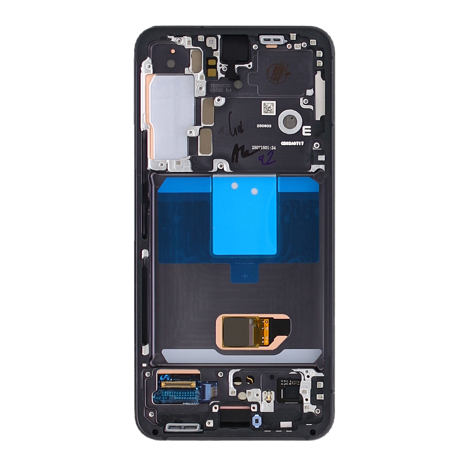 Samsung Galaxy S22 S901B Ecrã e digitalizador com moldura Phantom Black Service Pack