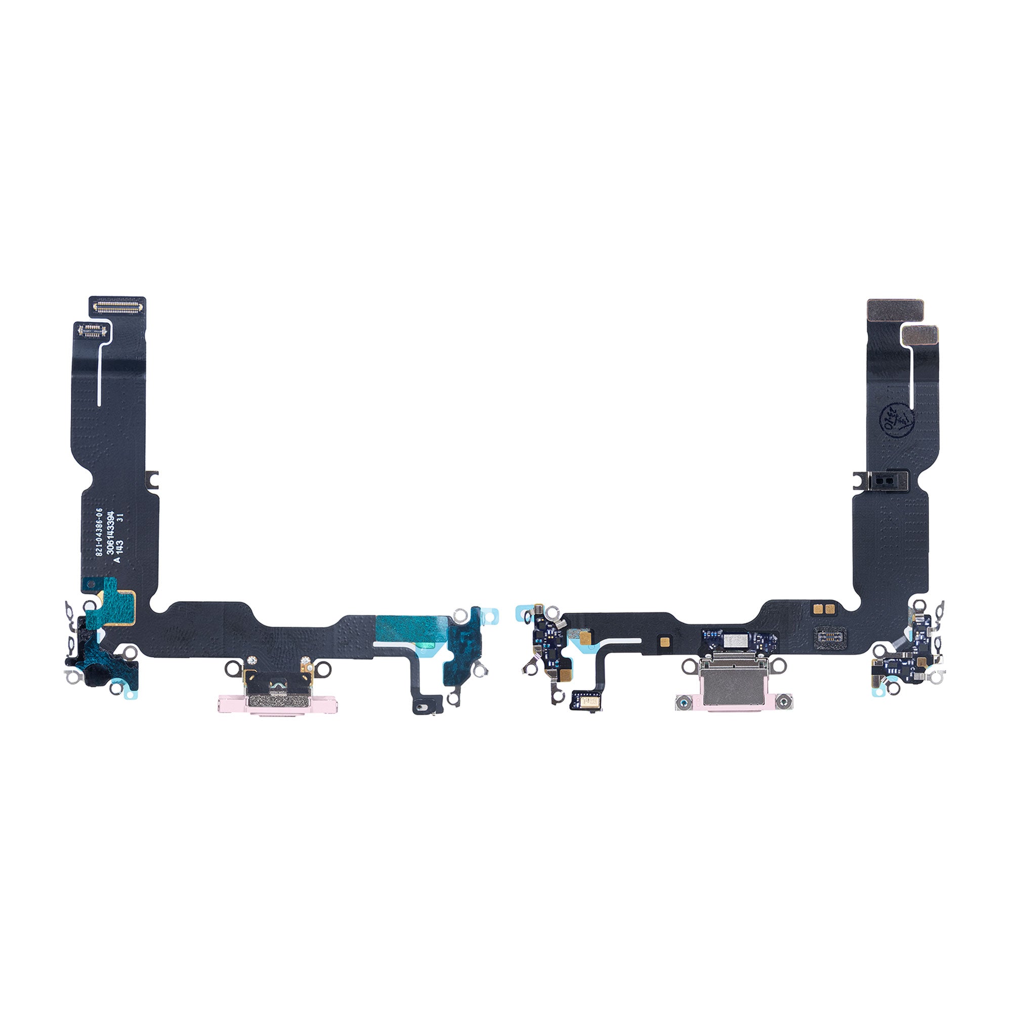 For Apple iPhone 15 Plus Sistema de carregamento Flex Rosa Puxado