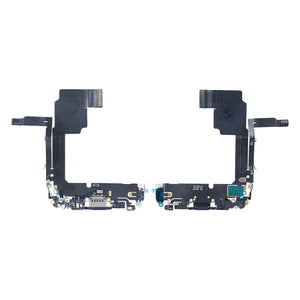 For Apple iPhone 15 Pro Max Sistema de carregamento Flex Preto Titânio Puxado