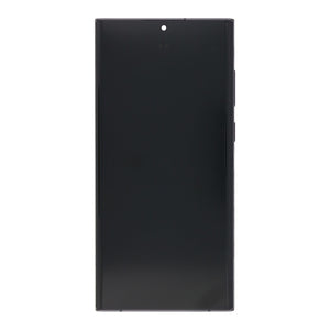 Samsung Galaxy S22 Ultra S908B Ecrã e digitalizador com moldura Preto Fantasma Service Pack