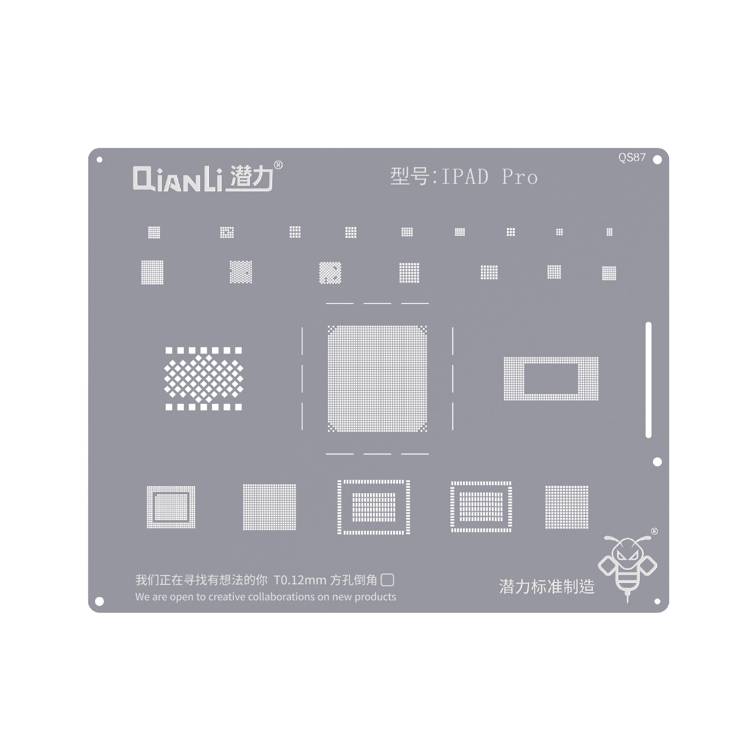 QIANLI Bumblebee Stencil QS87 For Apple iPad Pro