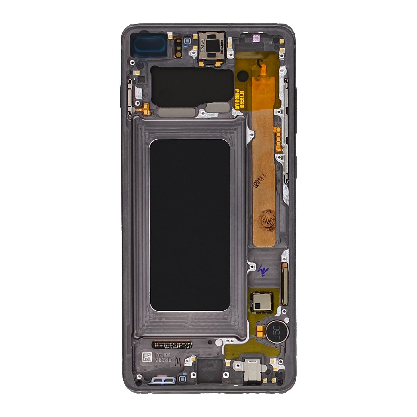 Samsung Galaxy S10 Plus G975F Ecrã e digitalizador com moldura Prism Black Service Pack