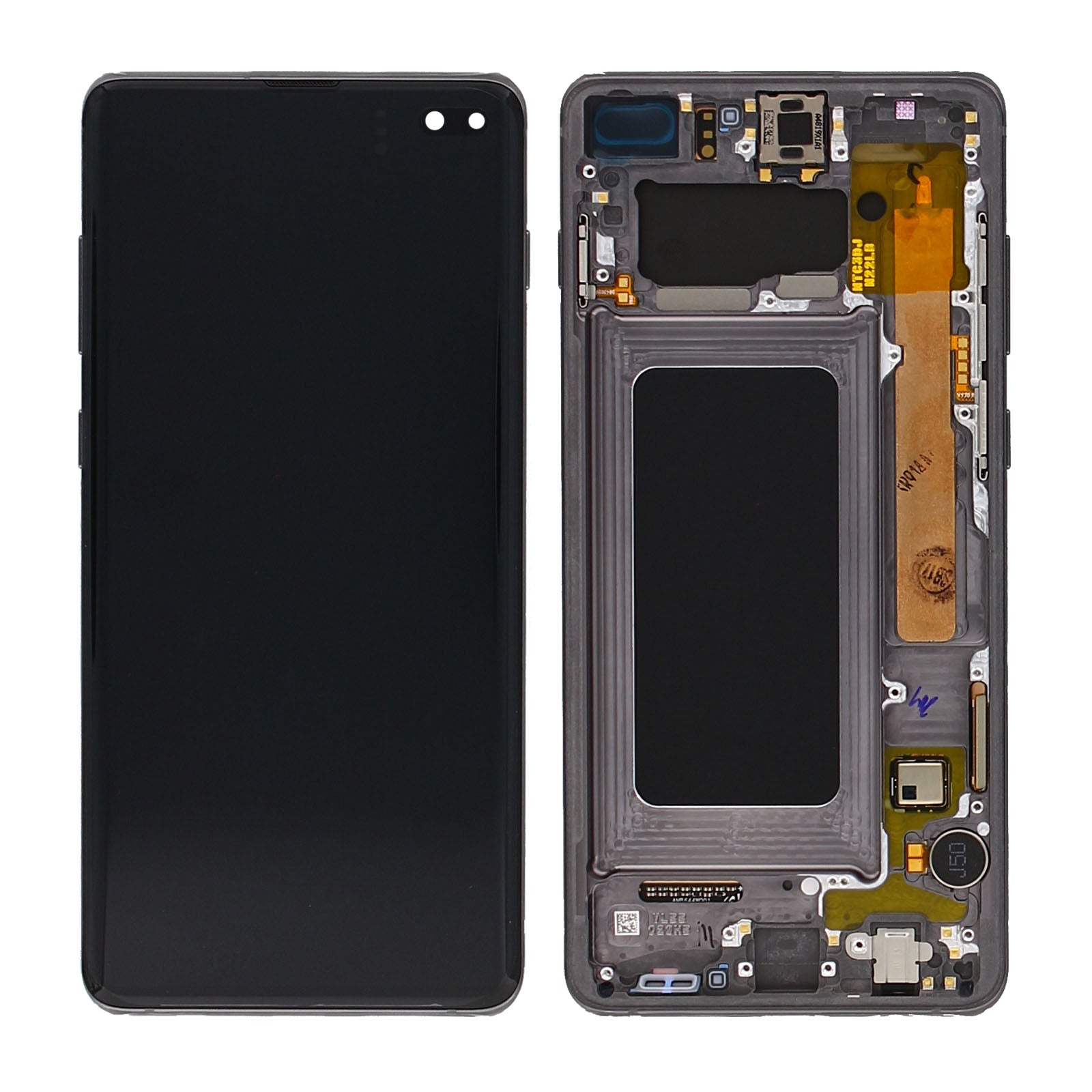 Samsung Galaxy S10 Plus G975F Ecrã e digitalizador com moldura Prism Black Service Pack