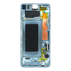 Samsung Galaxy S10 G973F Ecrã e digitalizador com moldura Prism Green Service Pack