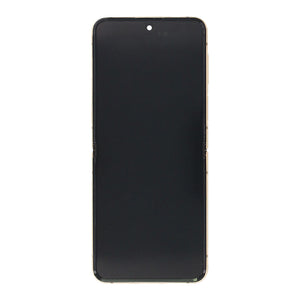 Samsung Galaxy Z Flip4 5G F721B Ecrã principal e digitalizador com moldura amarela Pacote de serviço