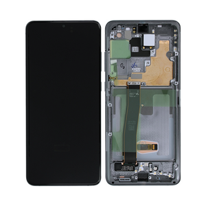 Samsung Galaxy S20 Ultra G988B Ecrã e digitalizador com moldura Cosmic Grey Service Pack