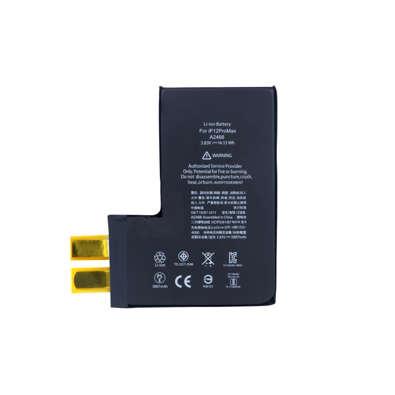 For Apple bateria For Apple 12 Pro Max (soldagem por pontos necessária) Sem BMS/IC OEM