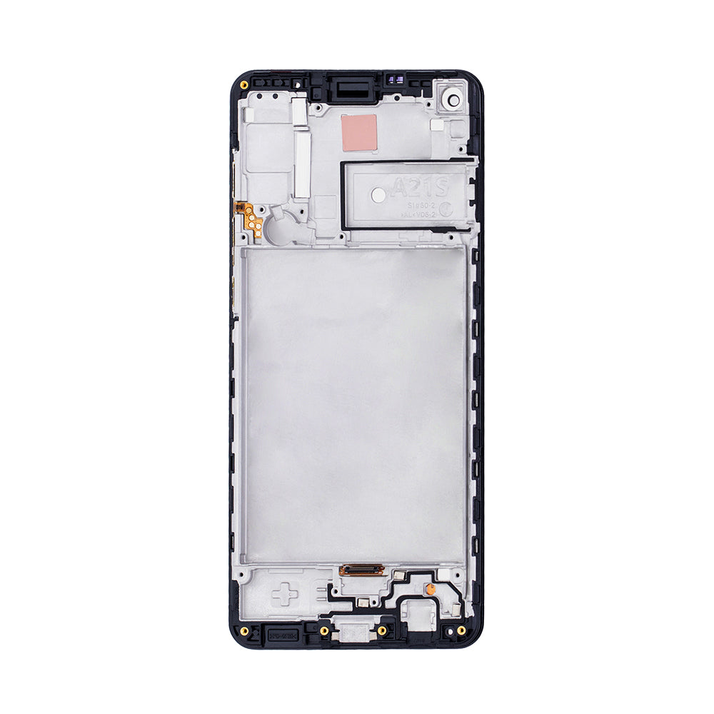 Samsung Galaxy A21s A217F Ecrã e digitalizador com moldura Preto Service Pack