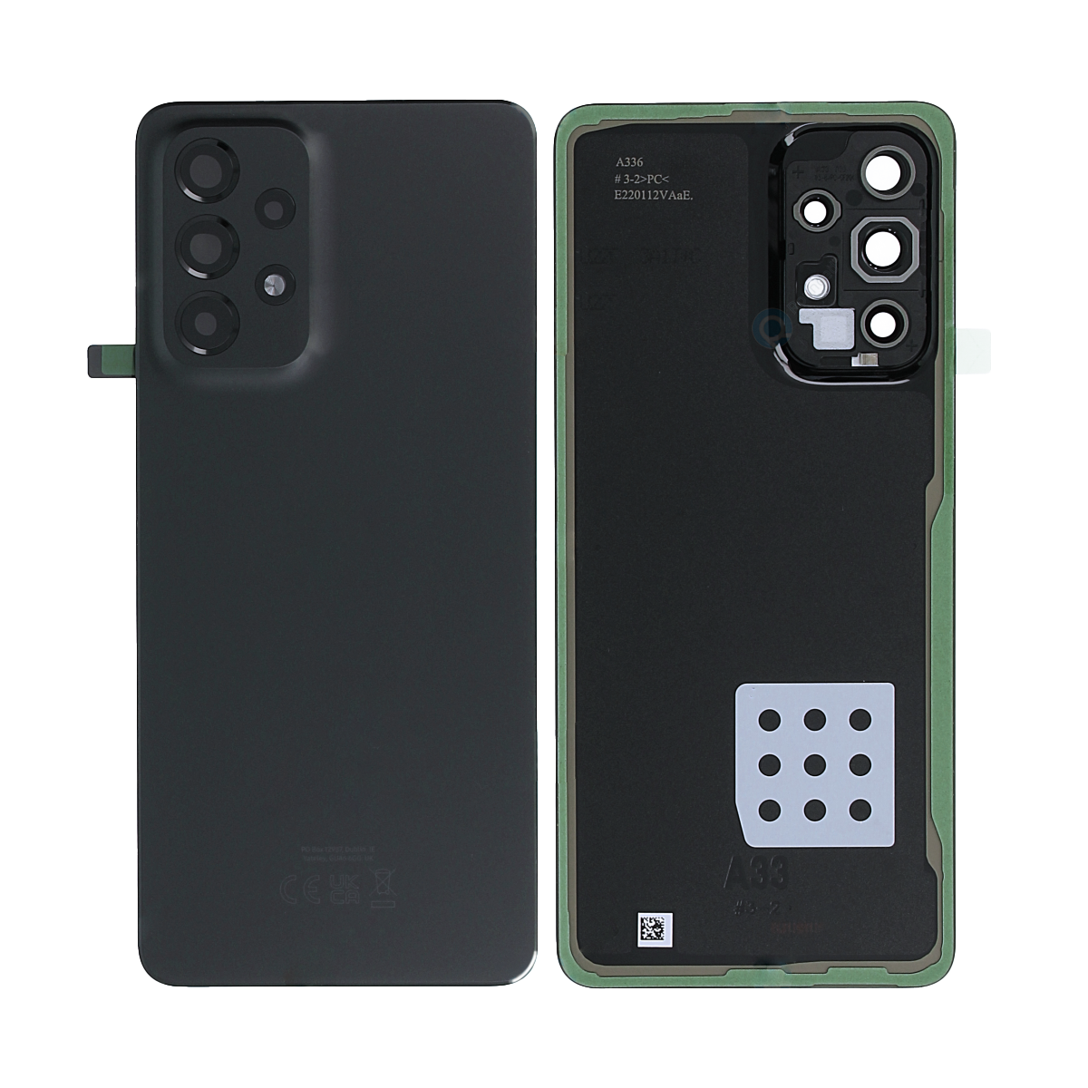 Capa traseira Samsung Galaxy A33 5G A336B com lente preta OEM