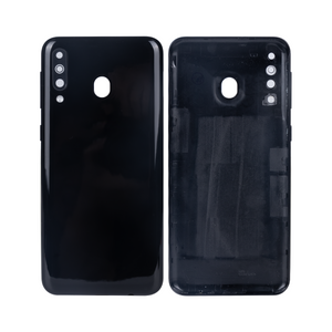 Capa traseira Samsung Galaxy M30 M305F com lente preta OEM