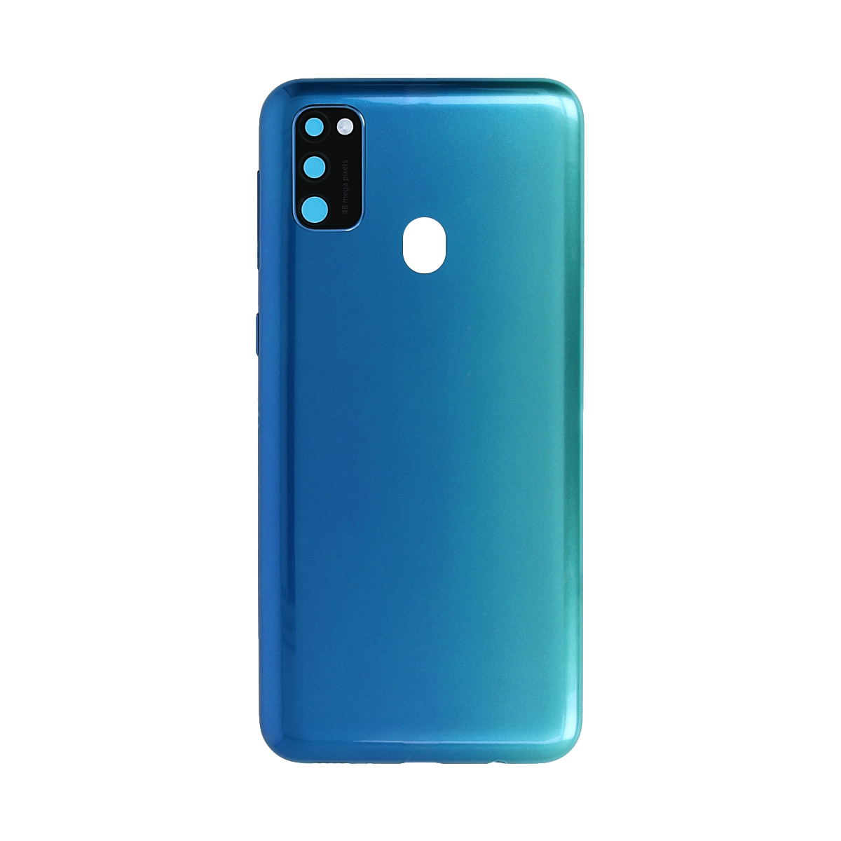 Capa traseira Samsung Galaxy M30s M307F com lente azul safira OEM