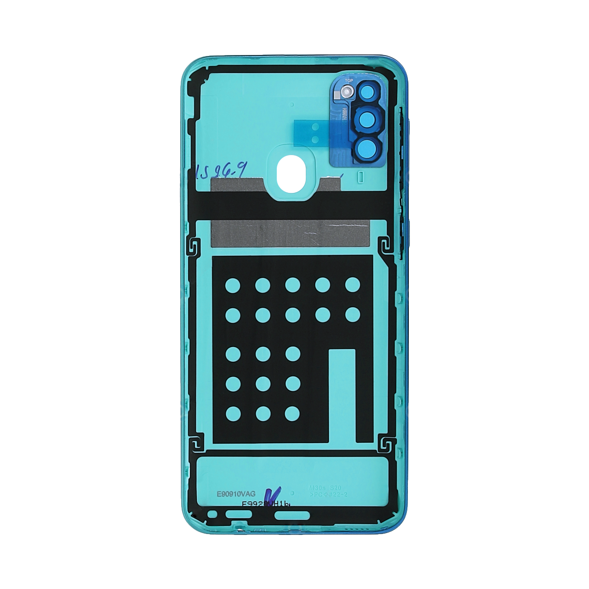 Capa traseira Samsung Galaxy M30s M307F com lente azul safira OEM