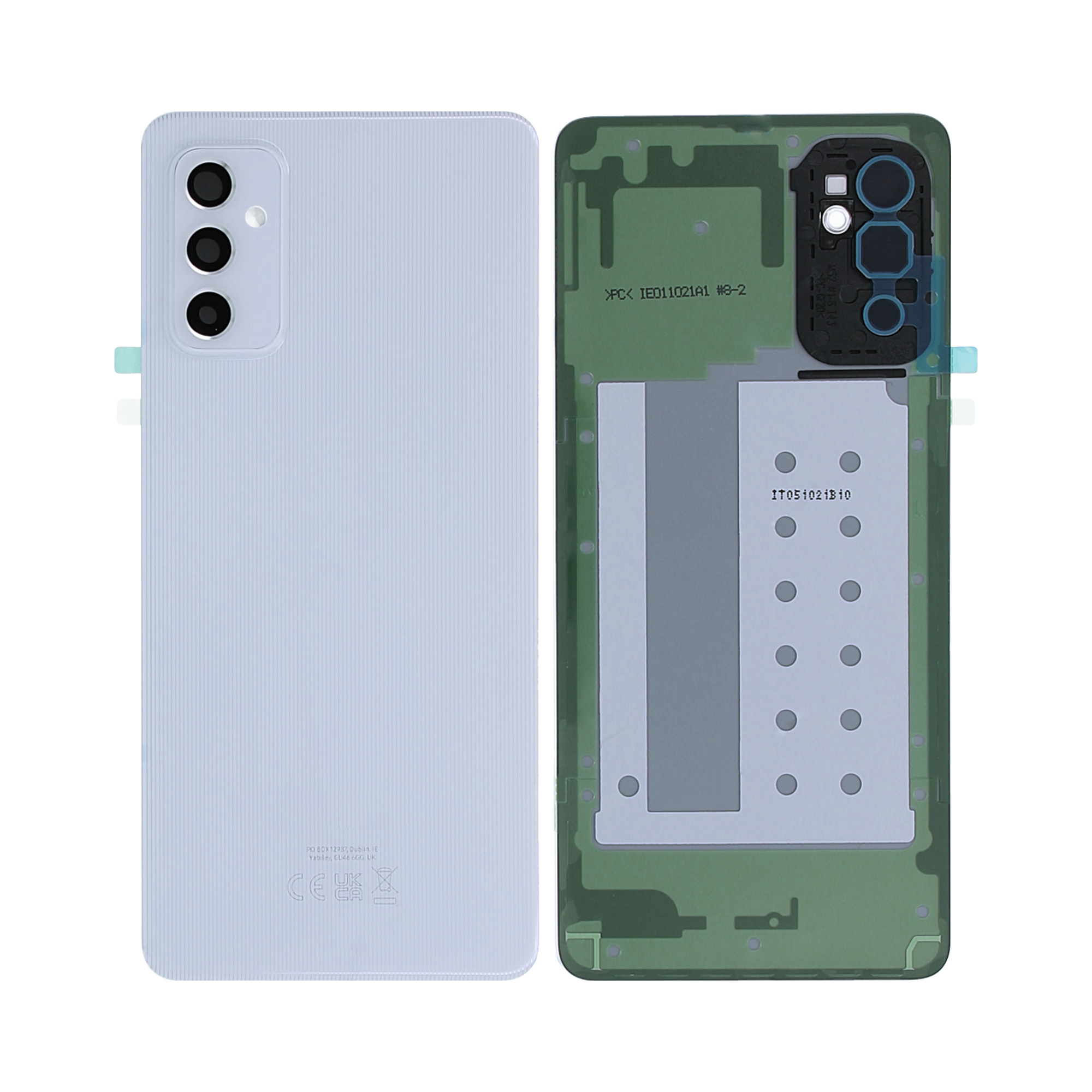 Samsung Galaxy M52 M526B Tampa traseira com lente OEM branco