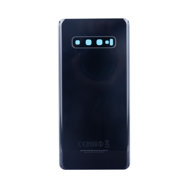 Capa traseira Samsung Galaxy S10 Plus G975F com lente prismática preta OEM
