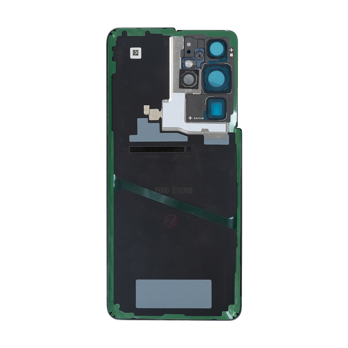 Capa traseira Samsung Galaxy S21 Ultra 5G G998B com lente Phantom Black OEM