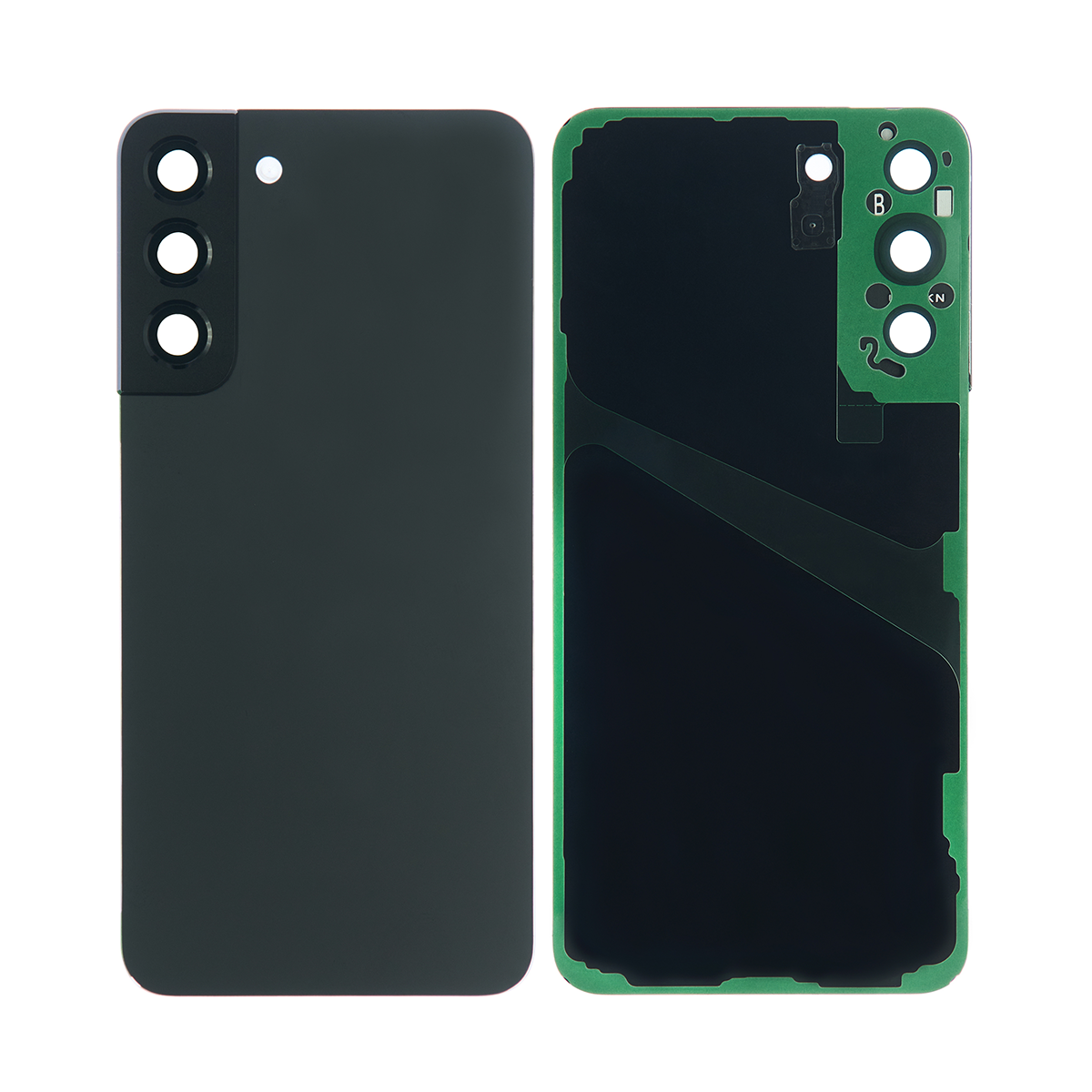 Capa traseira Samsung Galaxy S22 Plus S906B com lente Phantom Black OEM